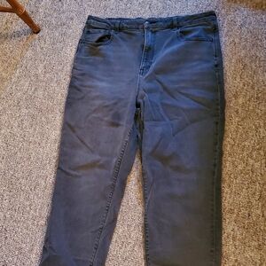 Black American eagle mom jeans